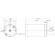 DC Motor 24V DC 140W IEC 56B14, Teng. d=9mm 14001/min. 1A 0,5Nm Mmax.1,5Nm IP20