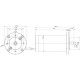 DC Motor 24V DC 190W IEC 63B14, Teng. d=11mm 14001/min. 1,5A 0,6Nm Mmax.1,8Nm