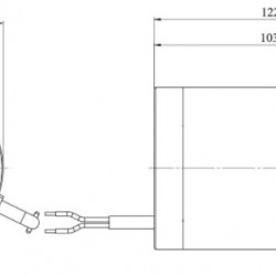 DC Motor 24V DC 90W IEC 56B14, Teng. d=9mm 14001/min. 1A 0,3Nm Mmax.0,9Nm IP20